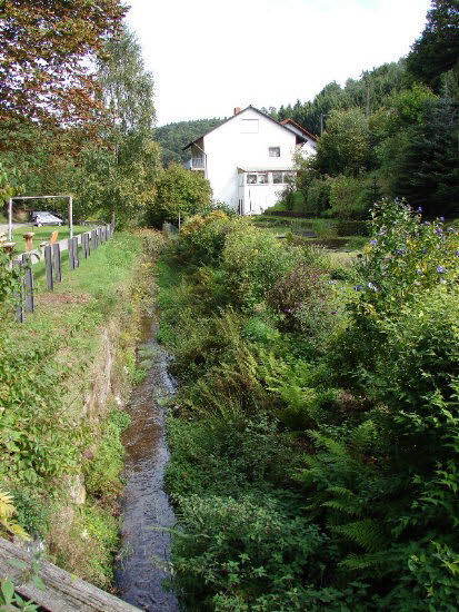 Leinbach am Ende des Dorfes